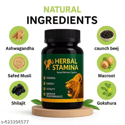 100% आयुर्वेदिक Herbal Stamina Capsules | ऊर्जा, ताकत और परफॉर्मेंस सपोर्ट